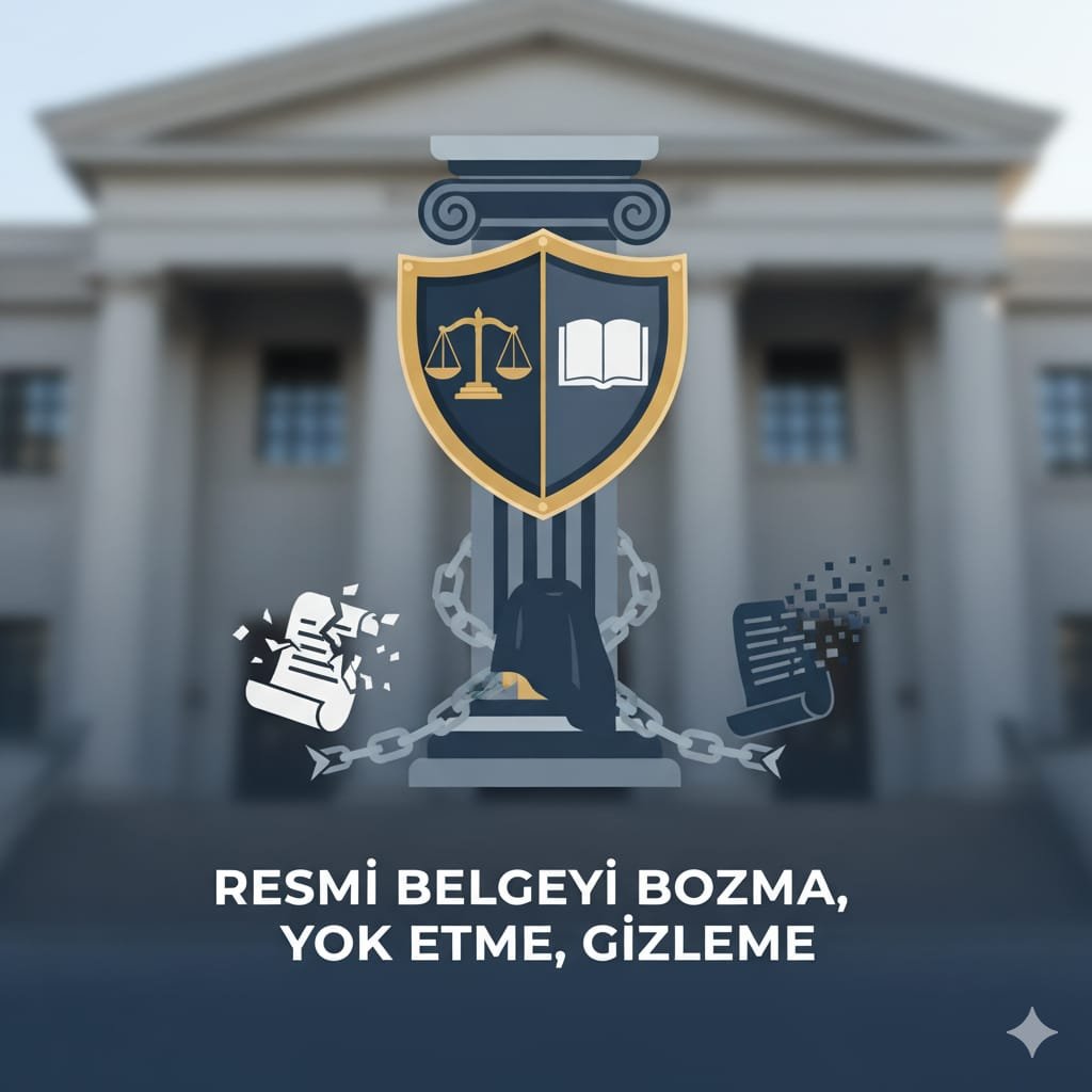 Resmi belgeyi bozmak yok etmek veya gizlemek Eskişehir avukat